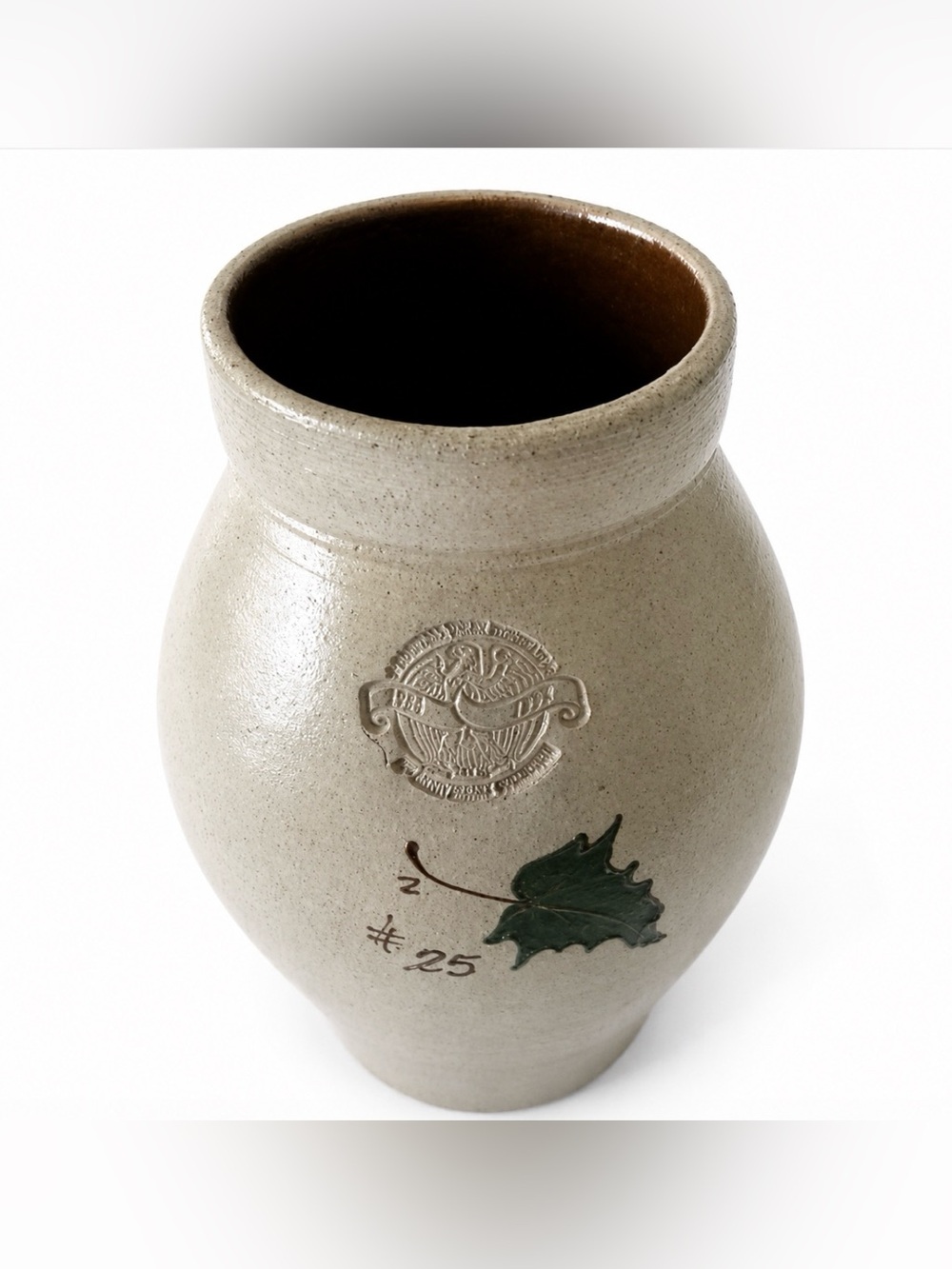 Rockdale Union Pottery Vase Anniversary Collectors Edition Salt Glazed Grape - Picture 4 of 9
